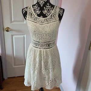 Lacey white dress